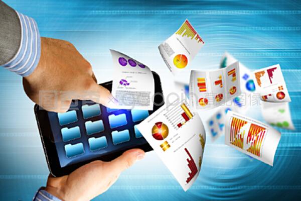 商務、電子商務概念說明和計算機圖表